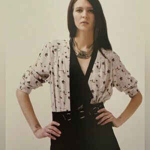 Maison Mayle Kita Blouse 100% Silk NWOT